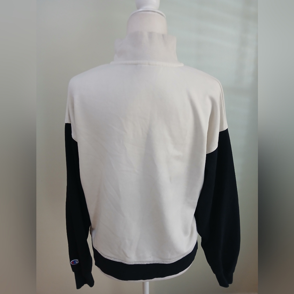 Champion 1/4 Zip Pullover Color Block Sweatshirt Pullover - Picture 4 of 6